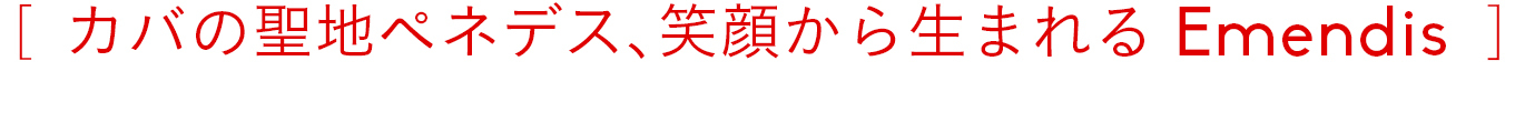 カバの聖地ペネデス、笑顔から生まれる Emendis
